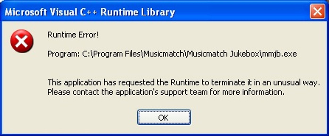 what is .net runtime error