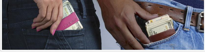 mens money clip card holder