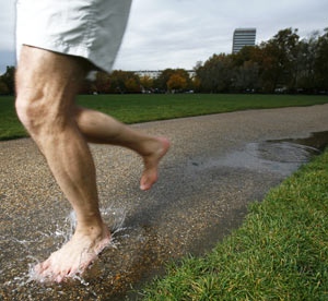 Barefoot Running in Cooler Weather