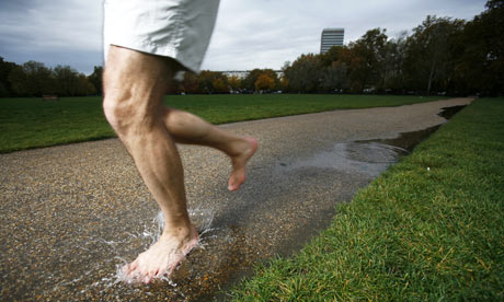 Barefoot Running in Cooler Weather