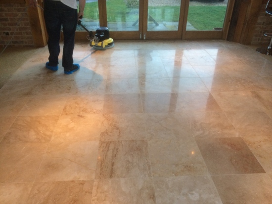 Cleaning, Sealing and Polishing Travertine Tiles, Floors and Countertops