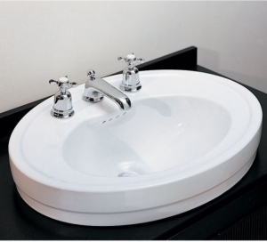 bathroom sinks round