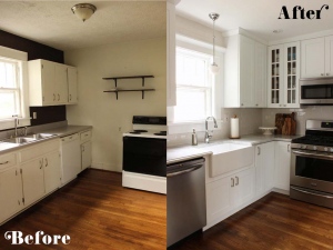 before after small kitchen remodeling ideas on a budget