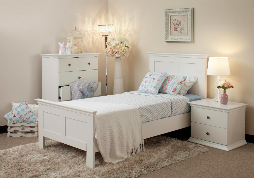 simple white childrens bedroom furniture