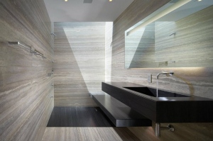 travertine bathroom walls materials