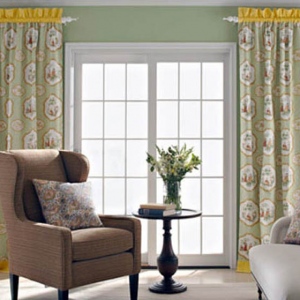 valances sliding glass doors