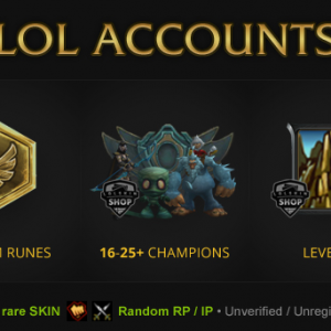 Buy LOL Accounts From The Smurf Store