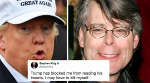 Stephen King Says Trump Is Worse Than Any Horror Story